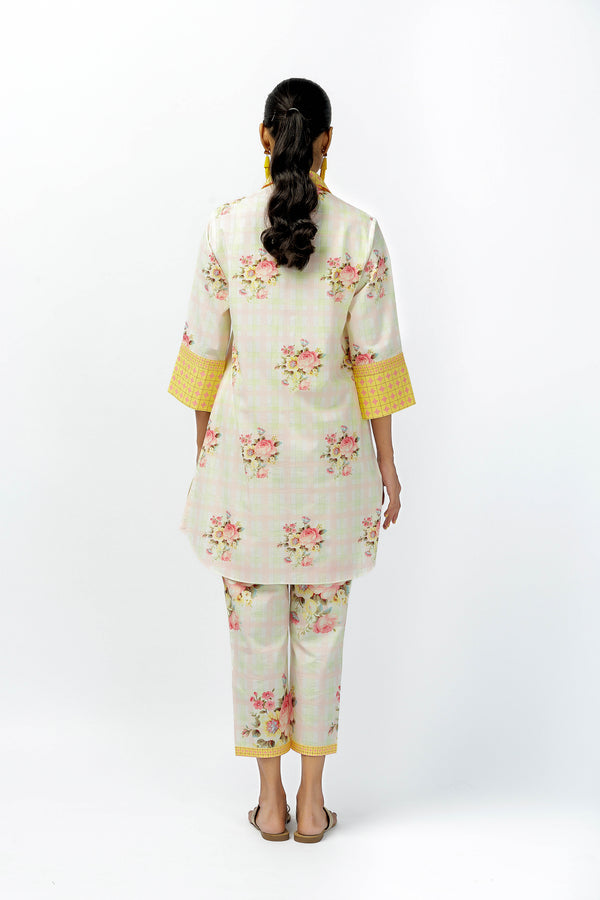 Roses Sleeve + Multi Slit Pants