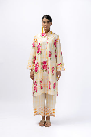 ROSES LONG SHIRT + TULIP PANT SET
