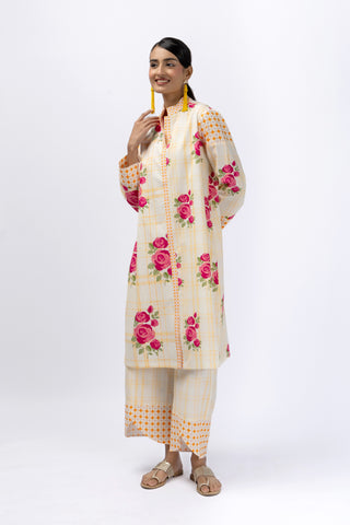 ROSES LONG SHIRT + TULIP PANT SET