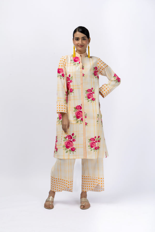 ROSES LONG SHIRT + TULIP PANT SET