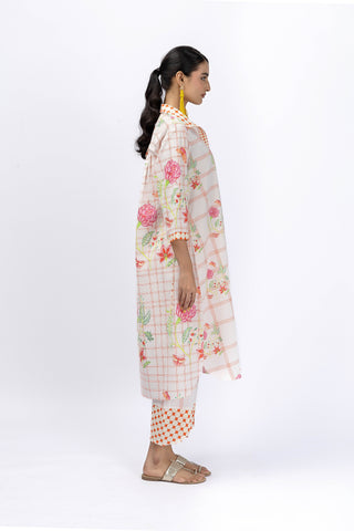 Chintz Long shirt +tulip pant set