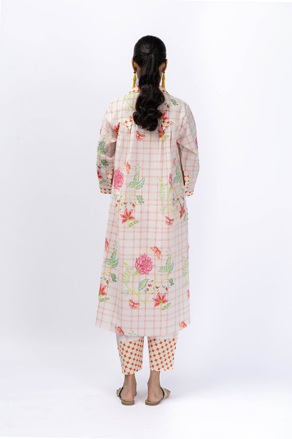 Chintz Long shirt +tulip pant set