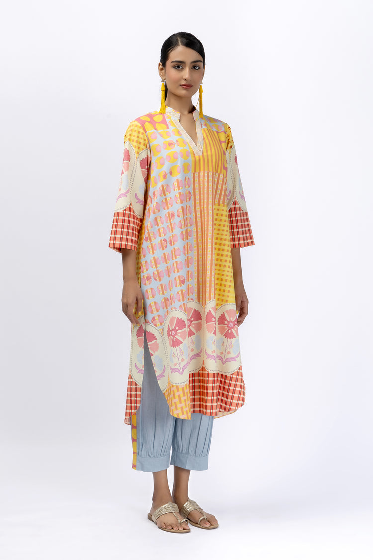 Carnation Top + Multi Pleat Pant