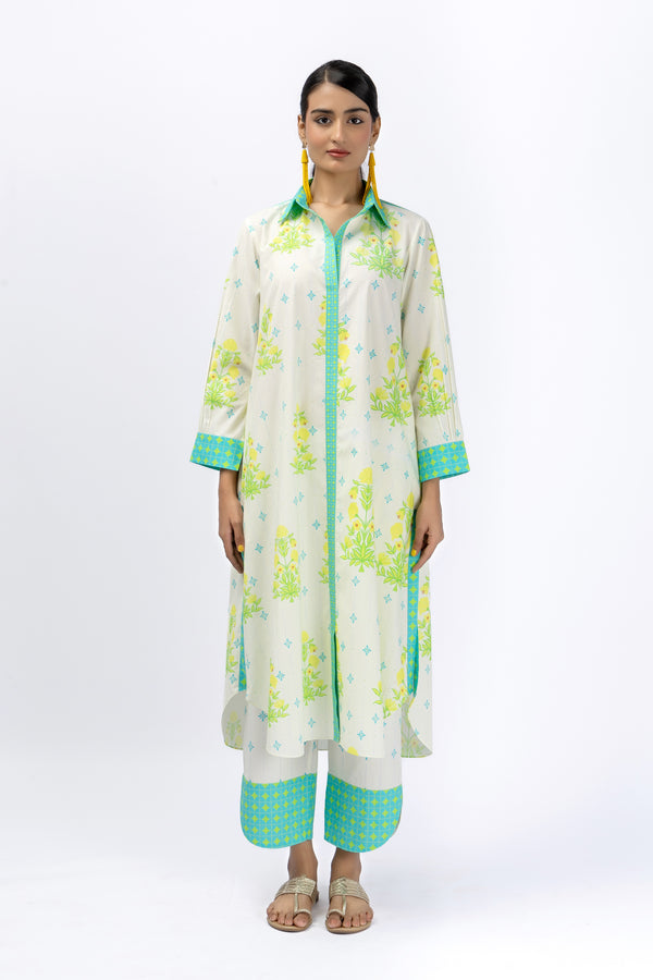 Roses Green long shirt + Tulip Pants