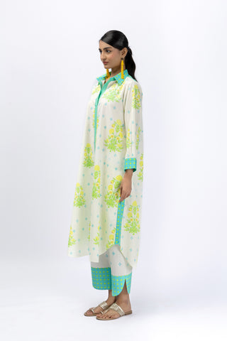 Roses Green long shirt + Tulip Pants