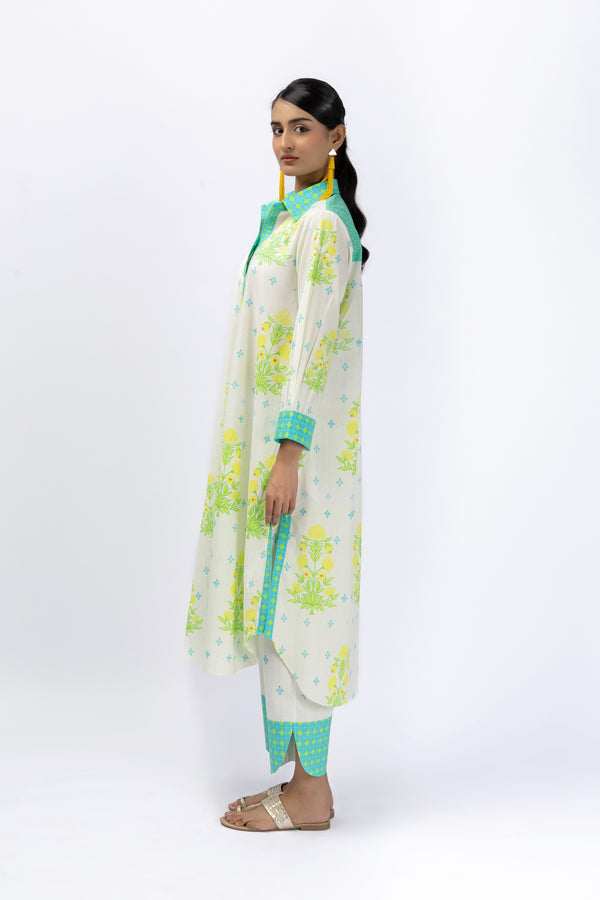 Roses Green long shirt + Tulip Pants