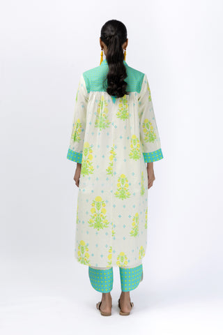 Roses Green long shirt + Tulip Pants
