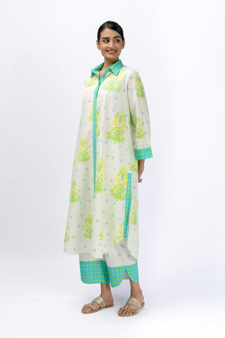 Roses Green long shirt + Tulip Pants