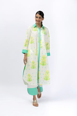 Roses Green long shirt + Tulip Pants
