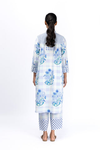 Roses Blue Safari Shirt + Tulip Pants