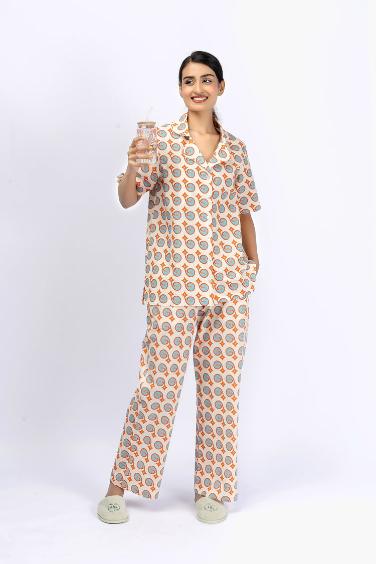Marigold Night Suit-3