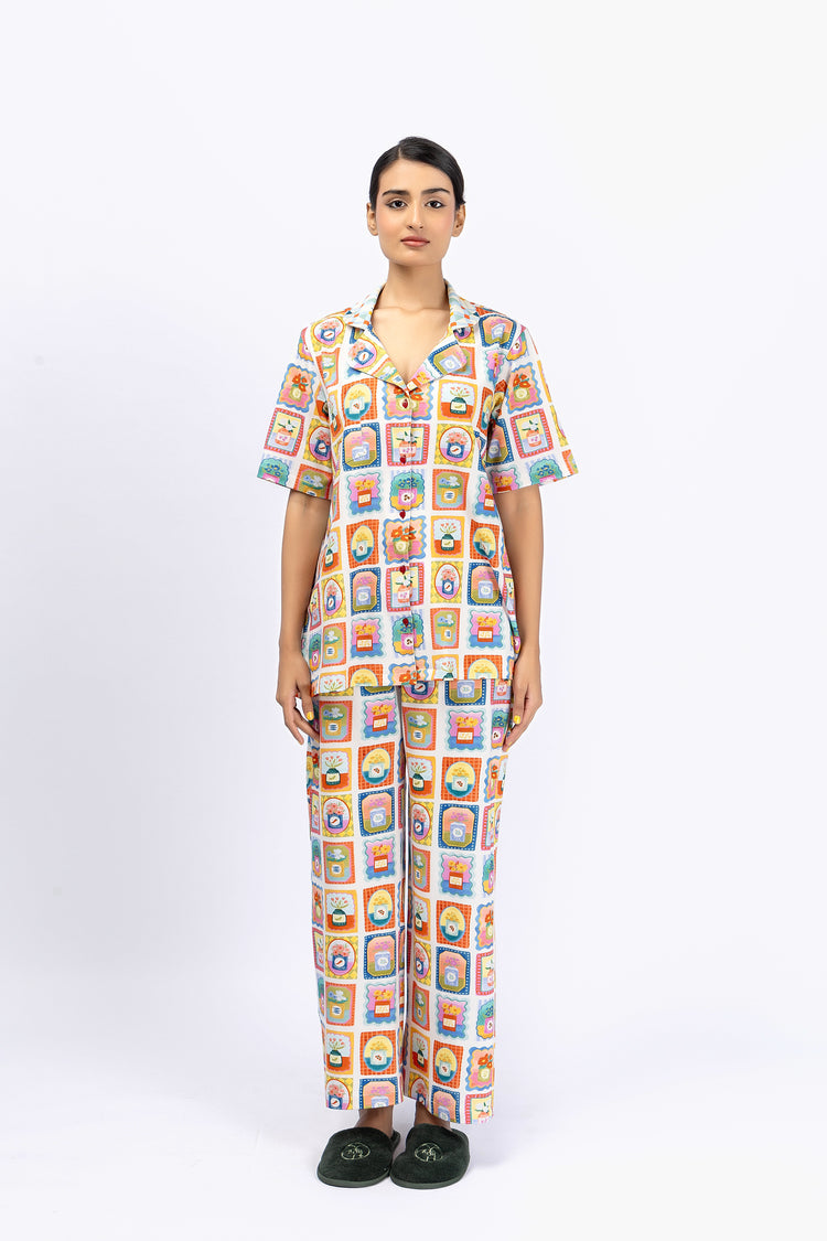 Marigold Night Suit-6