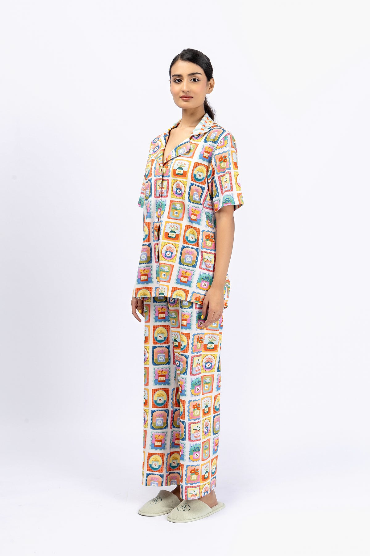 Marigold Night Suit-6