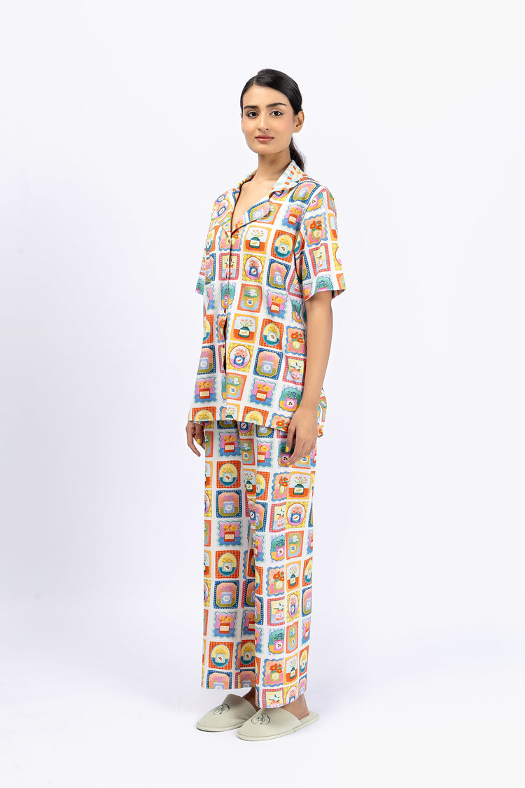 Marigold Night Suit-6