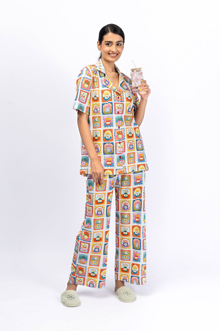 Marigold Night Suit-6