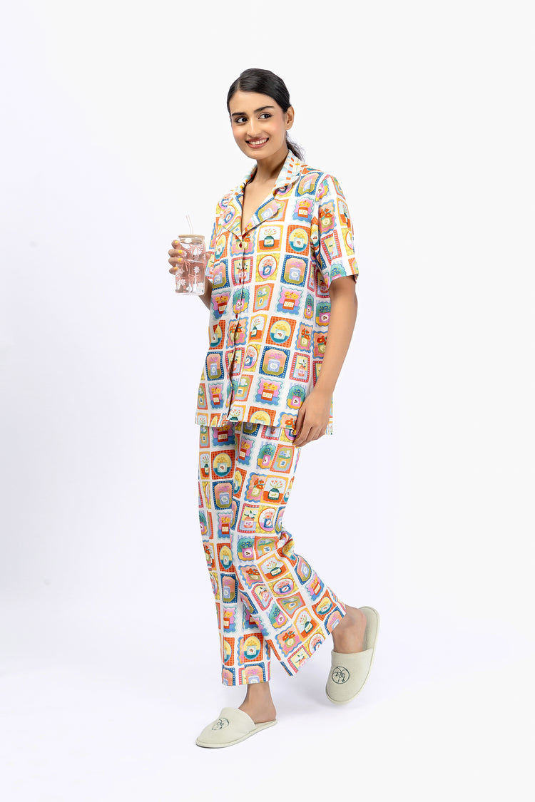 Marigold Night Suit-6