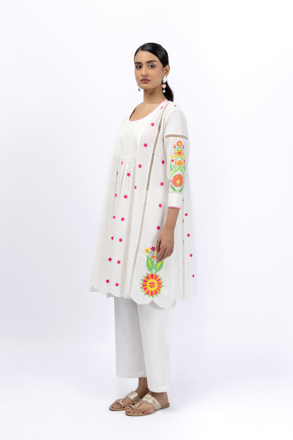 Marigold Festive Panel Embroidered Co-Ord Set