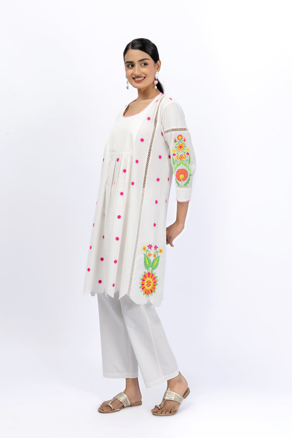 Marigold Festive Panel Embroidered Co-Ord Set