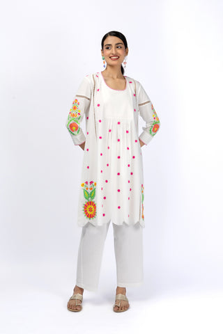 Marigold Festive Panel Embroidered Co-Ord Set
