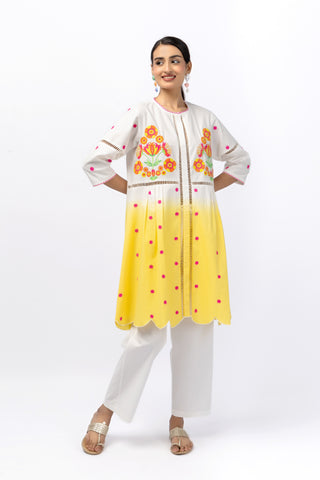 Marigold Festive Tye Dye Lace Co-Ord