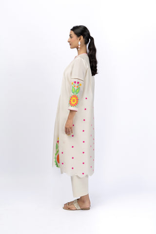 Marigold Festive Gather yoke shirt + pant