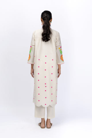 Marigold Festive Gather yoke shirt + pant