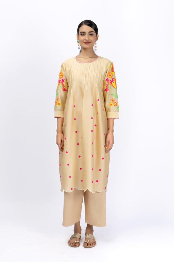 Marigold Festive Classic Shirt + Pant Set