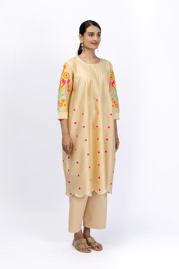 Marigold Festive Classic Shirt + Pant Set