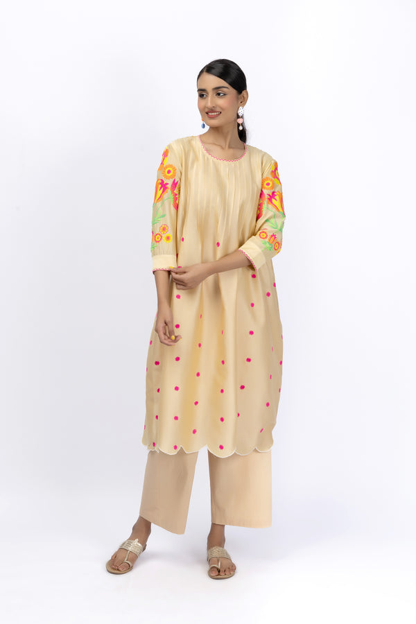 Marigold Festive Classic Shirt + Pant Set