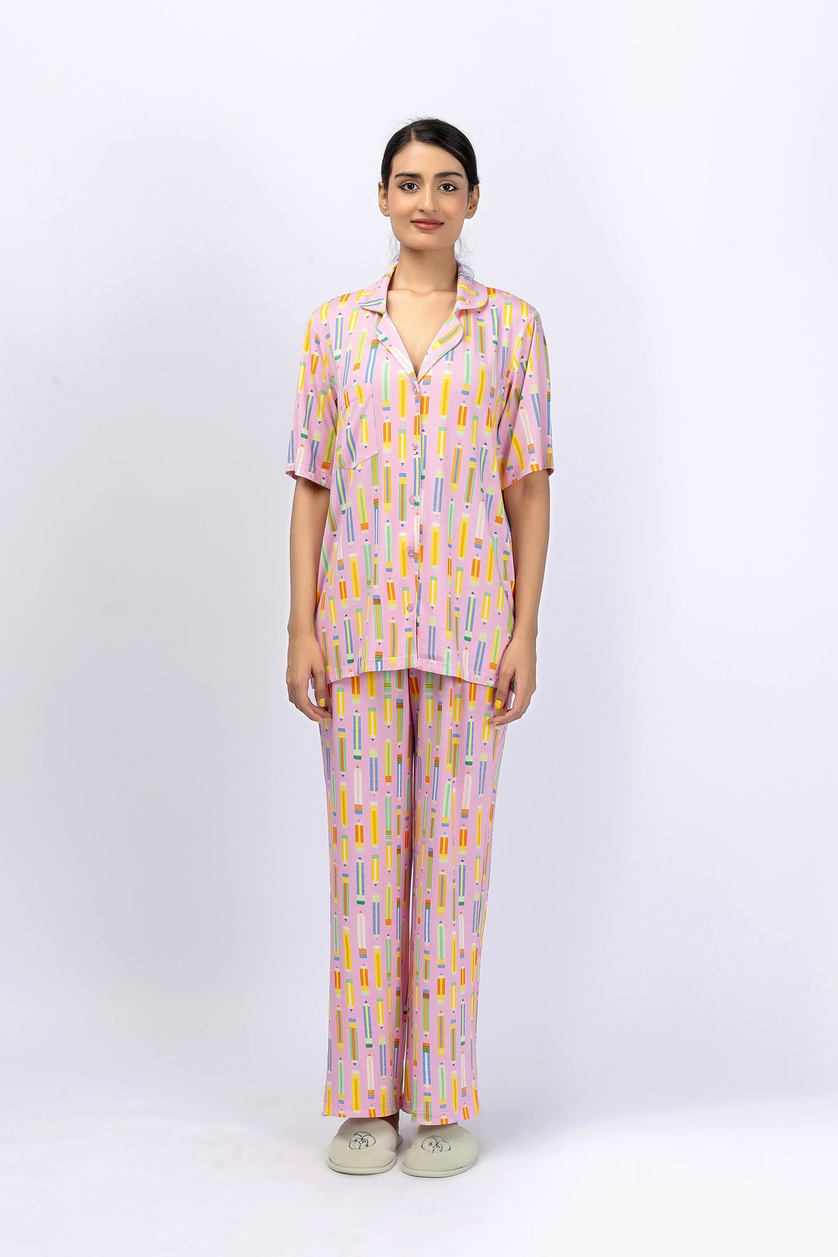 Marigold Night Suit-9