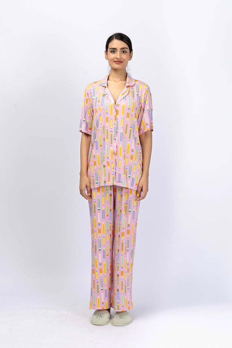Marigold Night Suit-9