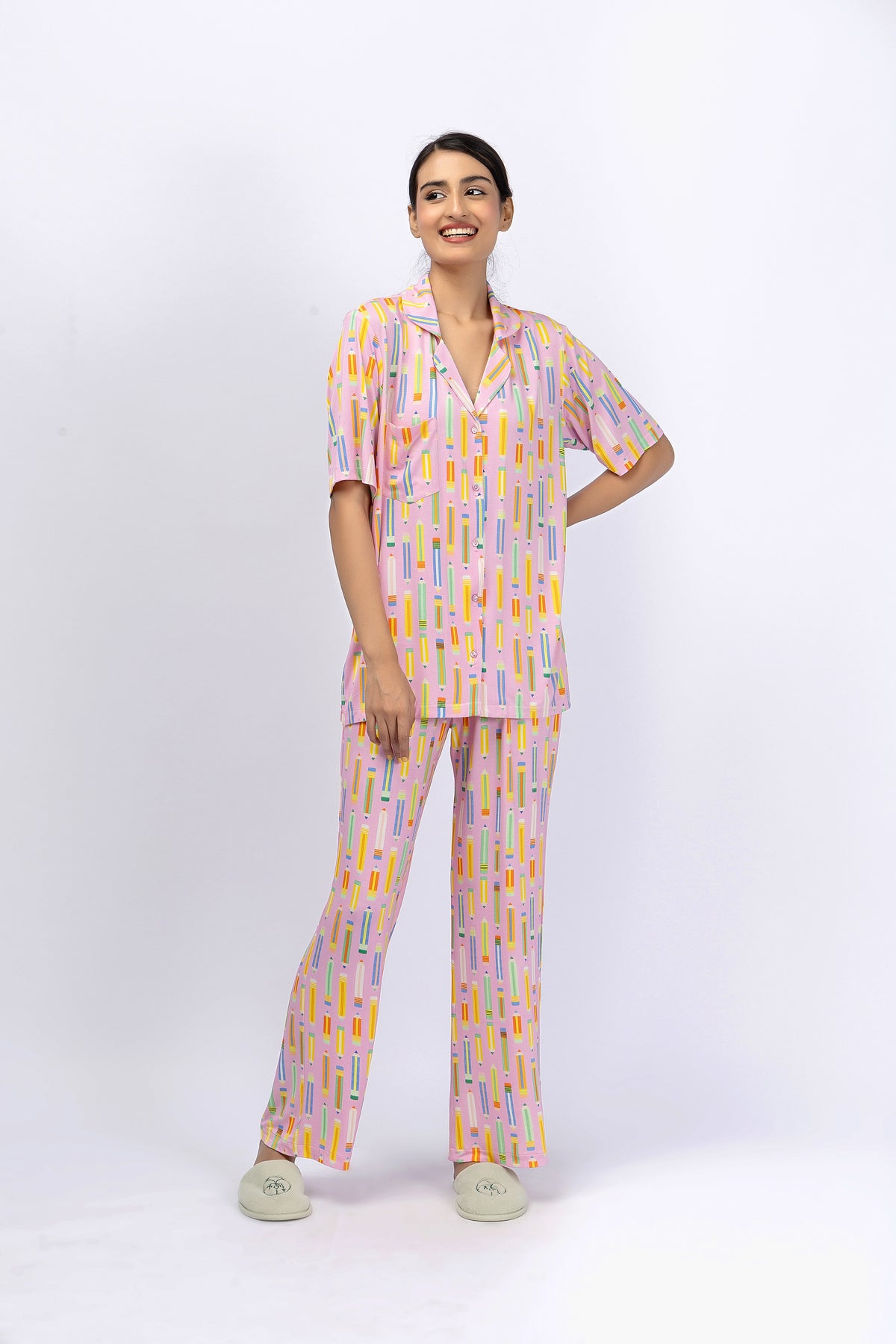 Marigold Night Suit-9