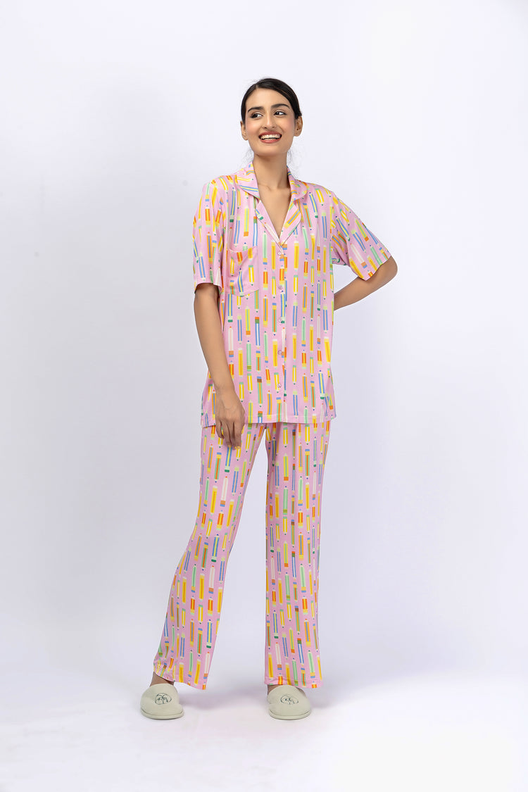 Marigold Night Suit-9