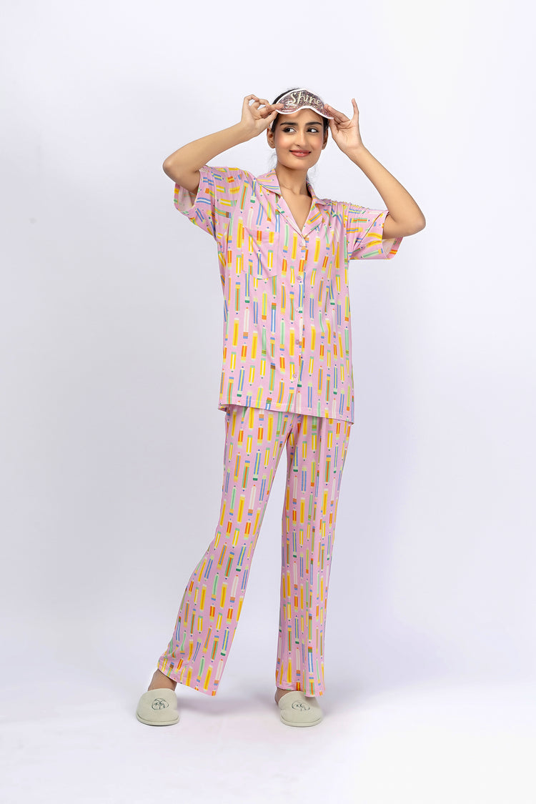 Marigold Night Suit-9