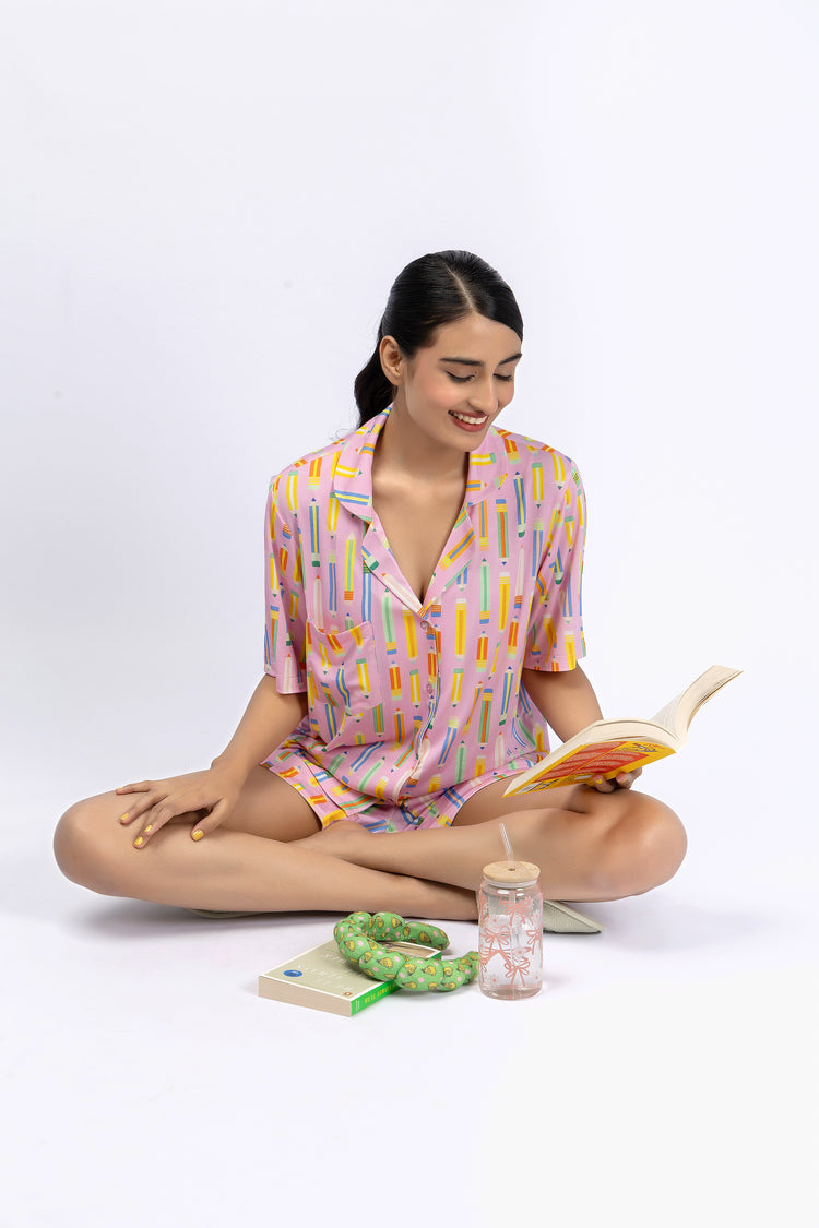 Marigold Night Suit-10