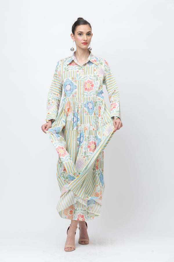 Great Fit- Textiles Tiles our best seller dress for the summers.