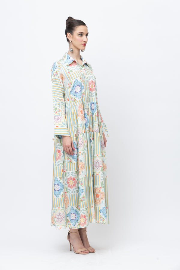 Great Fit- Textiles Tiles our best seller dress for the summers.