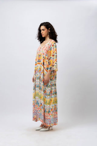 Great Fit -Summer forest! Maxi dress.