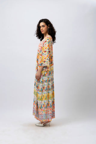 Great Fit -Summer forest! Maxi dress.