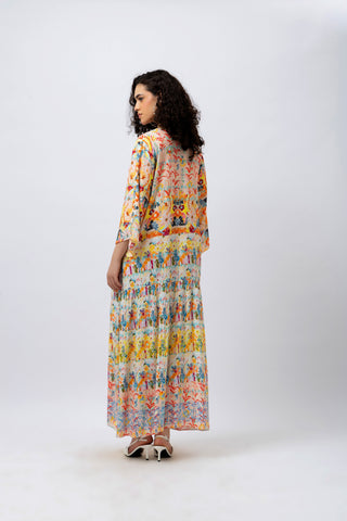 Great Fit -Summer forest! Maxi dress.