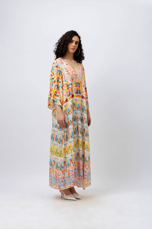 Great Fit -Summer forest! Maxi dress.