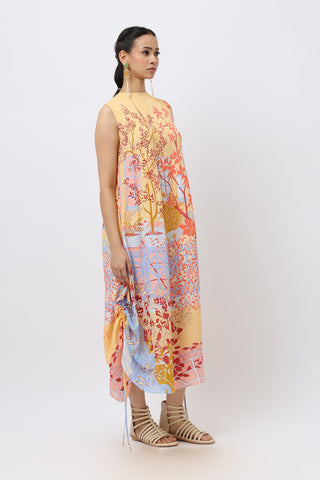 2-Way Scenery Crepe Maxi