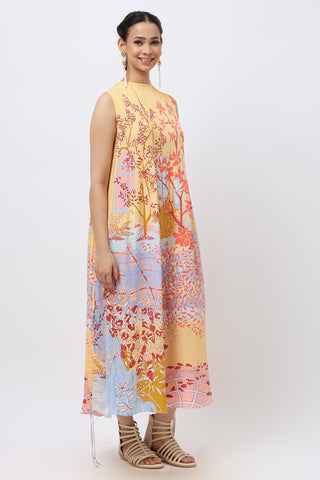 2-Way Scenery Crepe Maxi