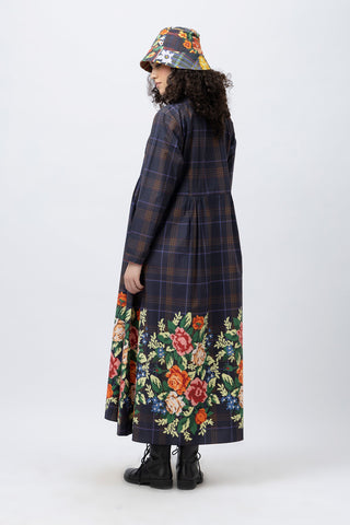 Pixel Maxi Tartan Dress