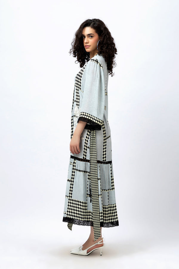 Embroidered Vintage Tier - Maxi Dress