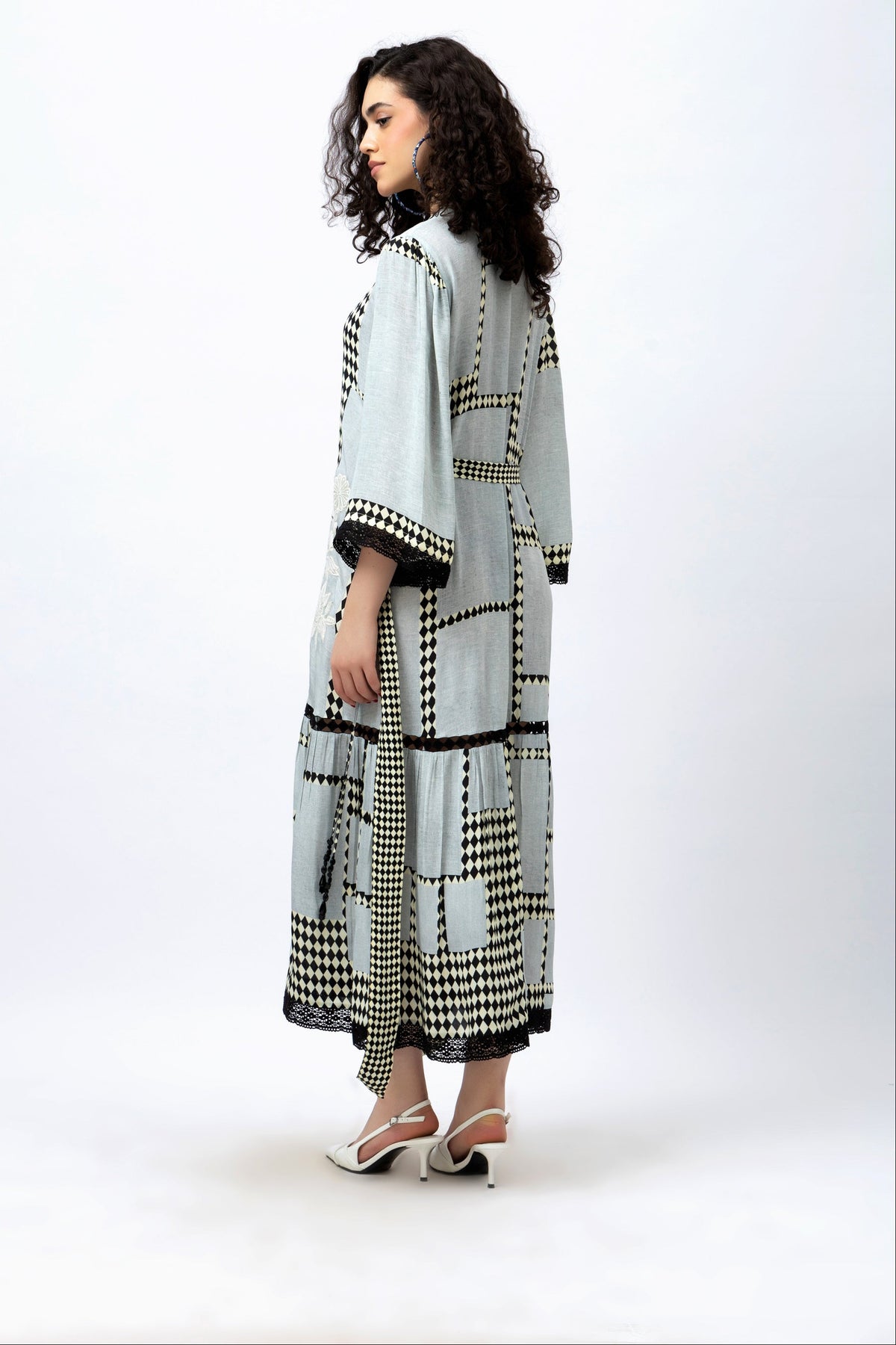 Embroidered Vintage Tier - Maxi Dress