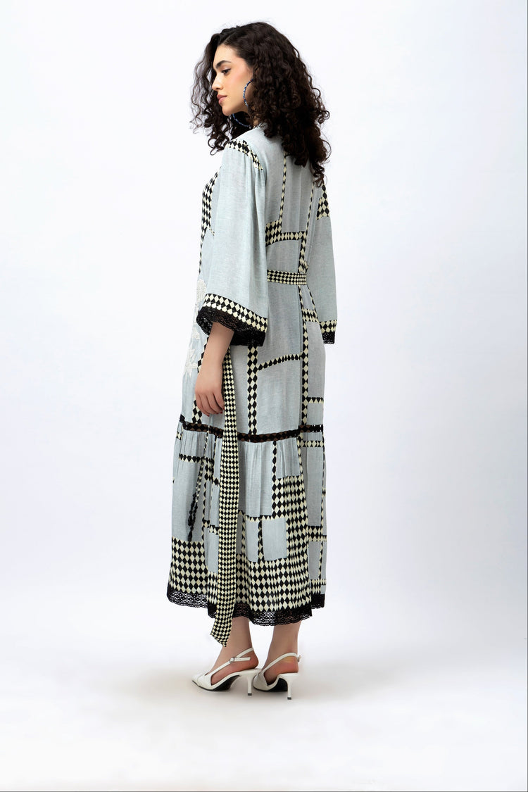 Embroidered Vintage Tier - Maxi Dress