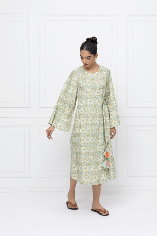 Floral Boquet Wrap Dress