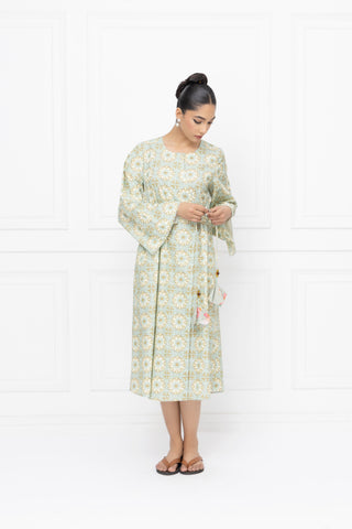 Floral Boquet Wrap Dress