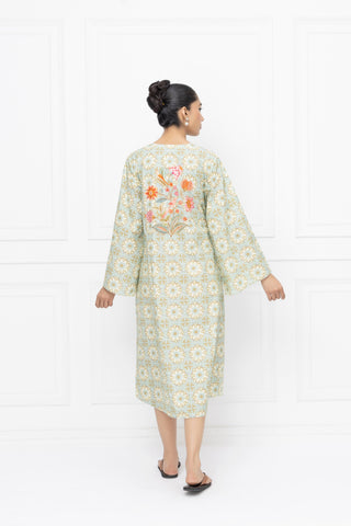 Floral Boquet Wrap Dress